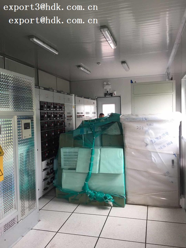 container type substation including MV LV switchgear, power distribution transformer etc., are delivering to Africa
